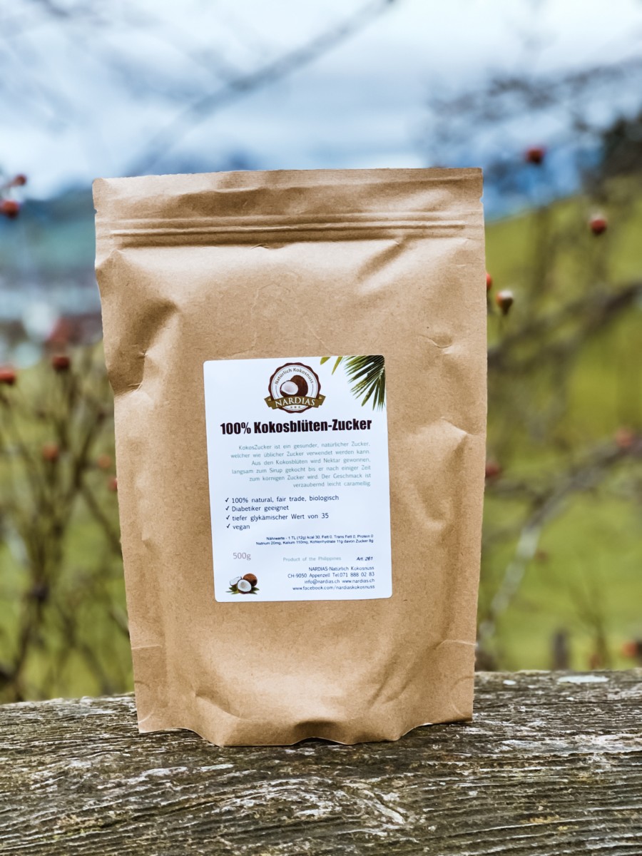 NARDIAS Kokoszucker 1kg (aus Kokosnussblüten-Nektar) Art262 – Bild 3