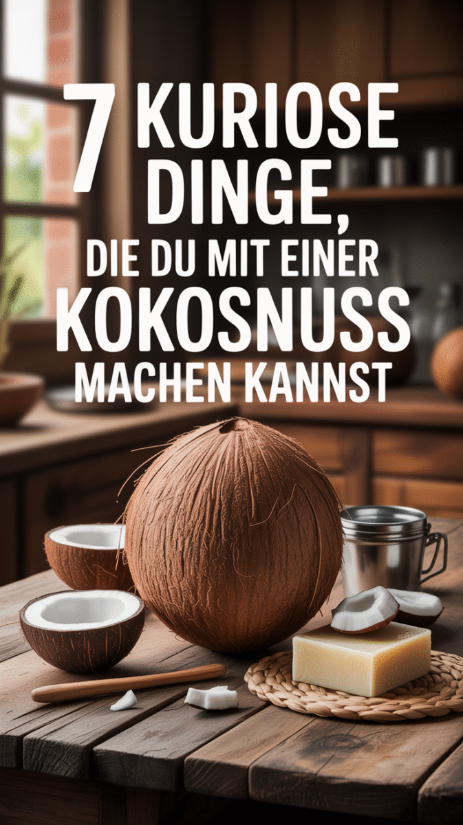 7 kuriose Dinge, die du mit einer Kokosnuss machen kannst