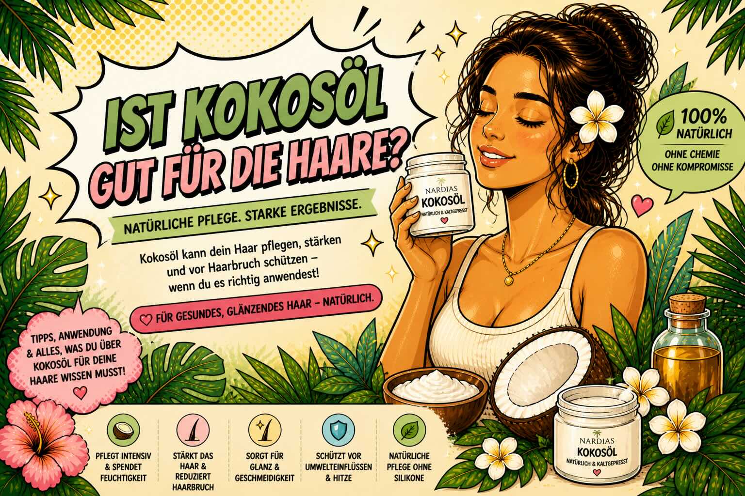 Ist Kokosöl gut für die Haare?