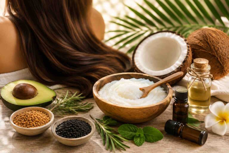Kokosöl Haarmaske: 6 natürliche Rezepte für verschiedene Haarprobleme